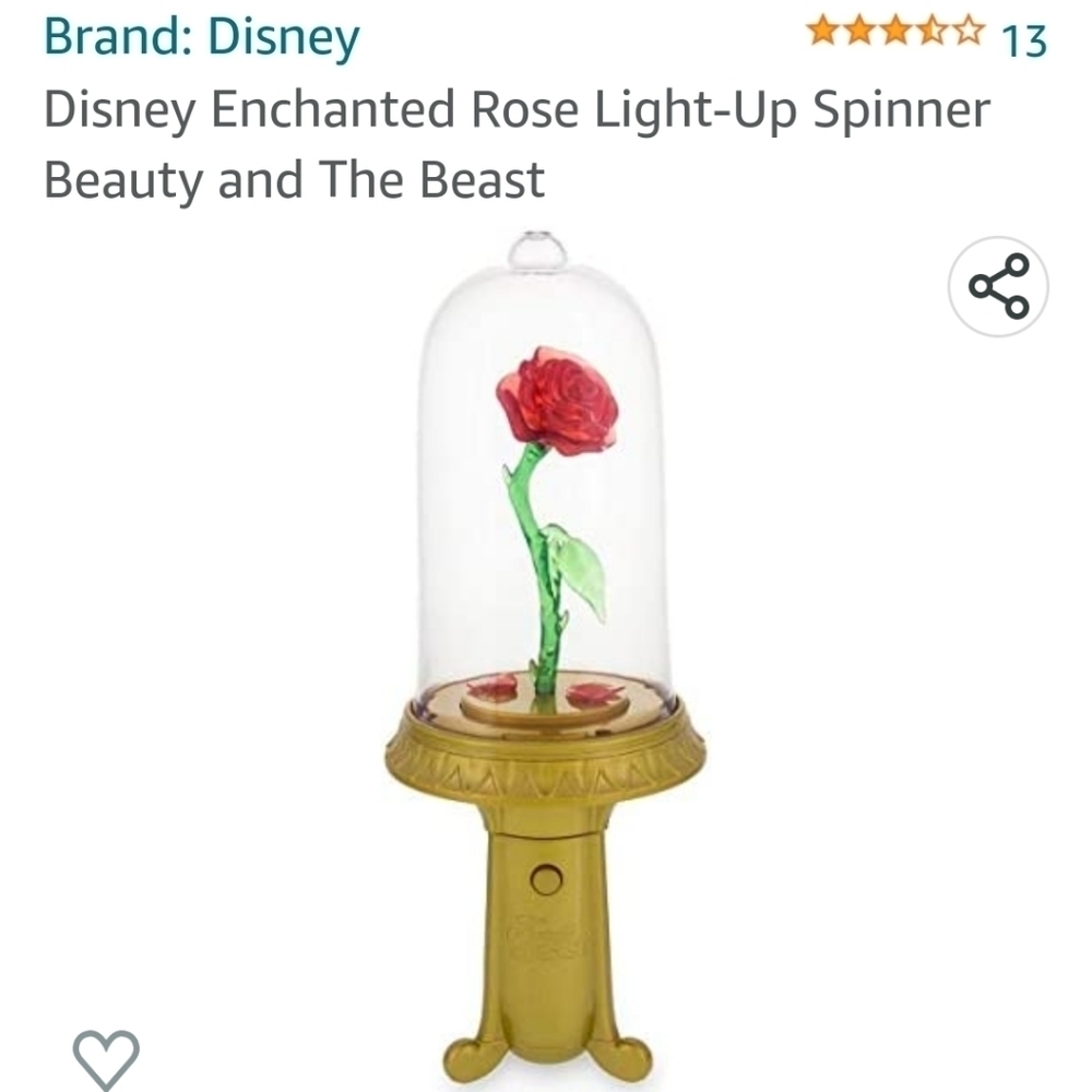 Disney, Enchanted Rose musical Light-Up spinner Beauty & The Beast